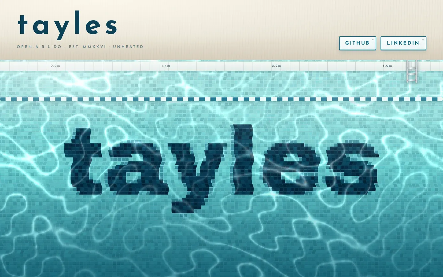 Screenshot of the Lido design